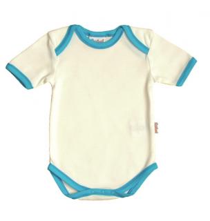 Lemované body s kr.rukávem - MODRÉ