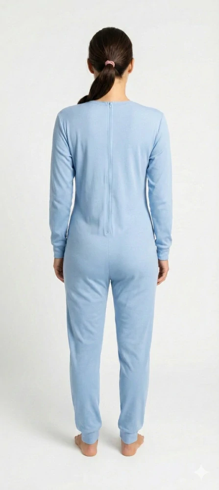 Overal na zip vzadu MODRÝ