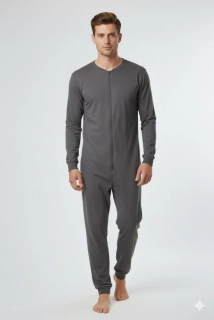 Overal na zip ŠEDÝ